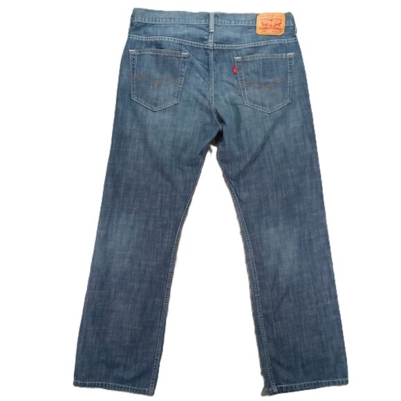 Levi's 569 Jeans Men 37x31, Tag 34x32  Blue Denim Loose Straight 100% Cotton - Picture 2 of 14
